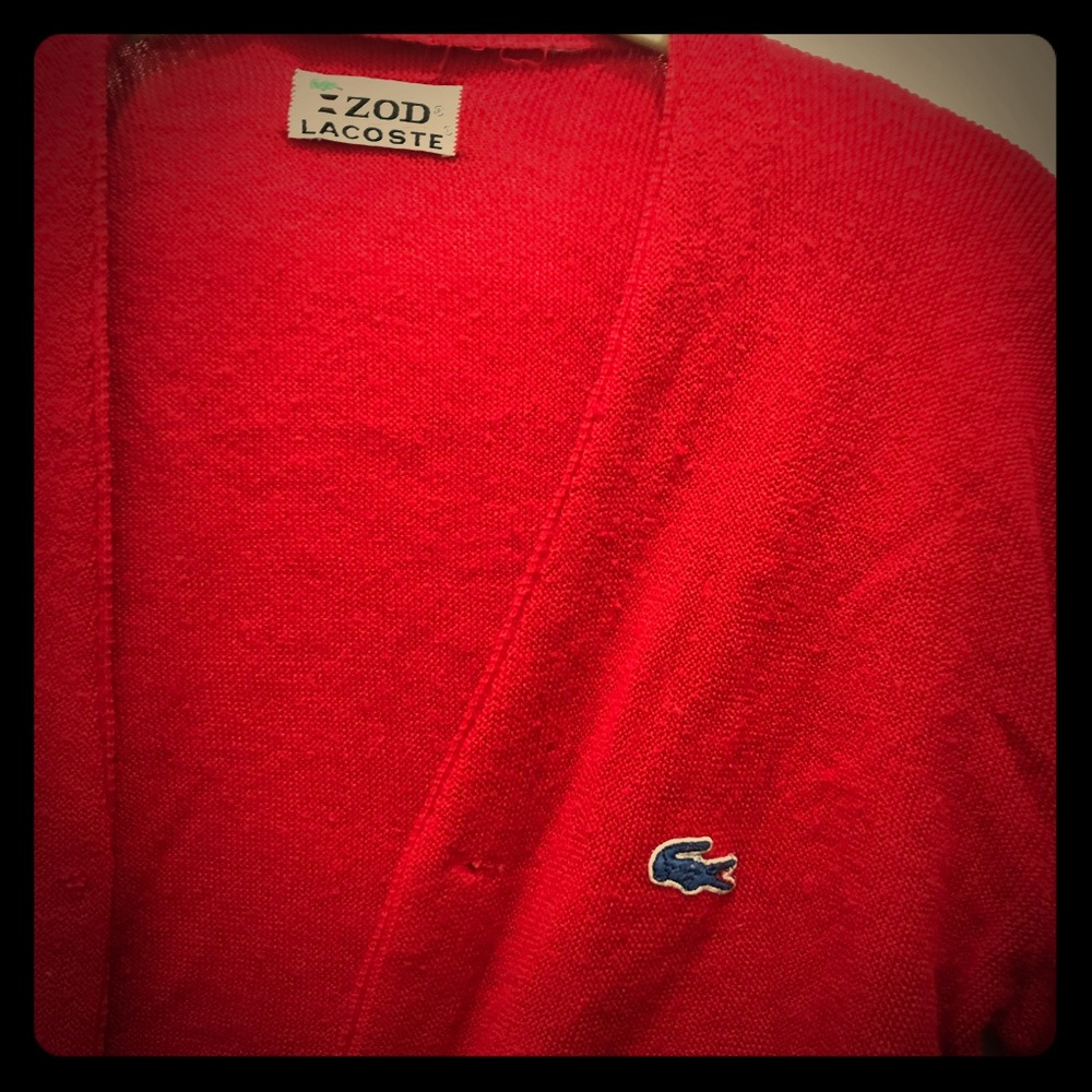 VINTAGE LACOSTE IZOD CARDIGAN
